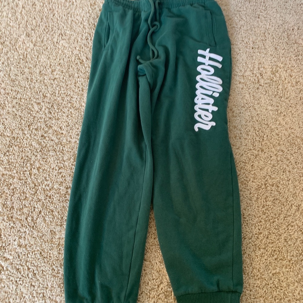 Green Hollister Sweatpants